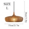 Wood Pendant Light Wooden Lighting Kitchen Lampshade Hanging