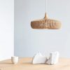 Wood Pendant Light Wooden Lighting Kitchen Lampshade Hanging