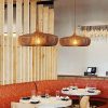 Wood Pendant Light Wooden Lighting Kitchen Lampshade Hanging