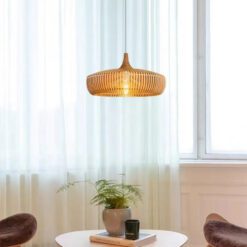 Wood Pendant Light Wooden Lighting Kitchen Lampshade Hanging