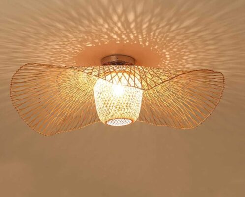 Wicker Ceiling light fixture