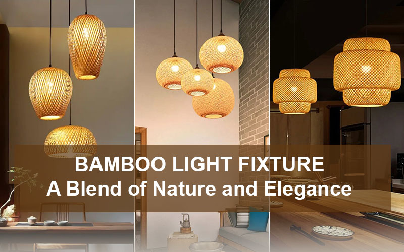 Bamboo Pendant Light Fixture - Blend Of Nature And Elegance