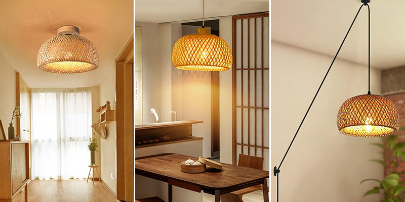 Bamboo Pendant Light Fixture Installation Options