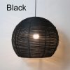 Round Rattan Pendant Light Bamboo Light Fixture Lampshade