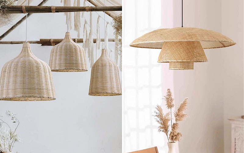 Boho & Artistic Rattan Pendant Light