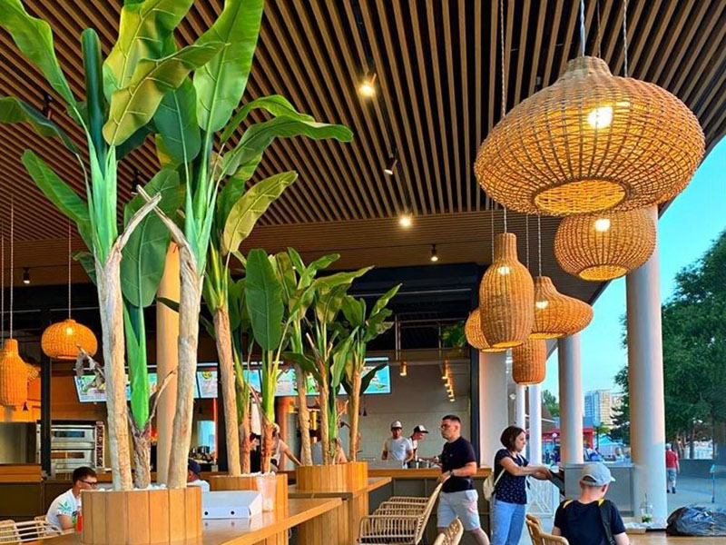 Cafés, Restaurants Basket Light Fixture