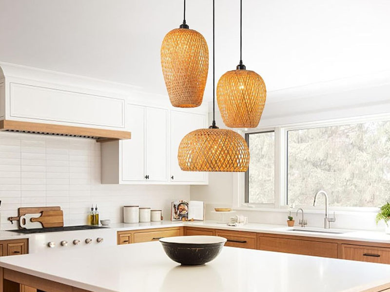 Cluster Bamboo Pendant Light Fixtures