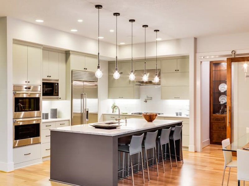 Edison Bulbs Kitchen Island Lighting