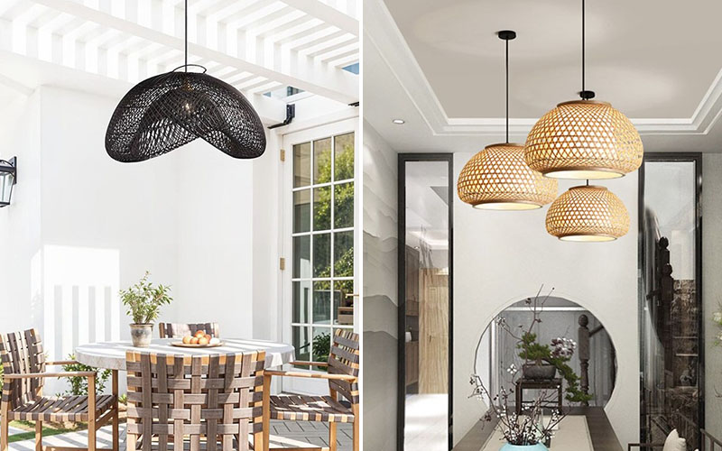 Minimal & Japandi Rattan Pendant Light