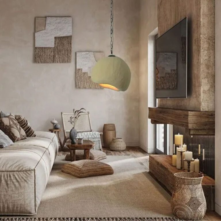 Suspended Wabi Sabi Lamp for Nordic Home Decor