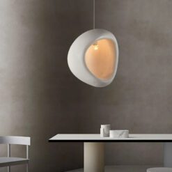 Nordic E27 Wabi Sabi Pendant Lights Resin Led Lamp