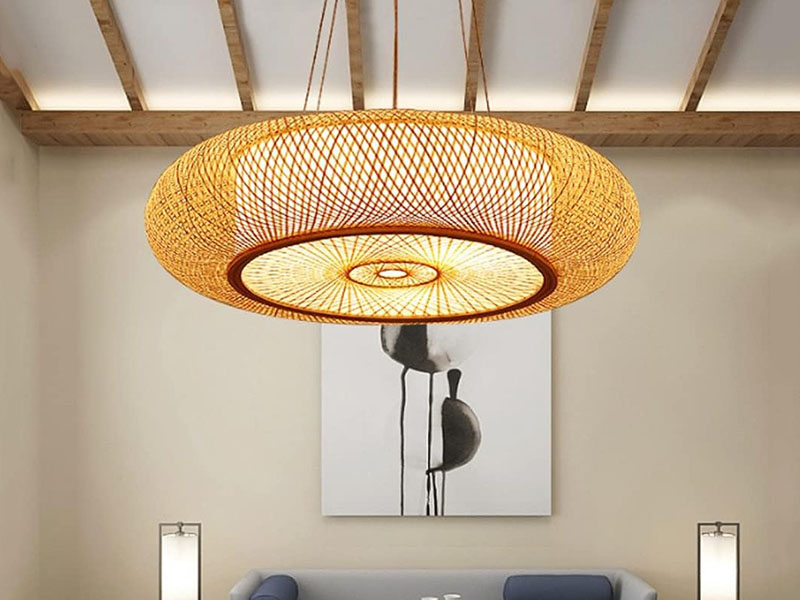 Oversized Bamboo Pendant Fixture