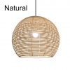 Round Rattan Pendant Light Bamboo Light Fixture Lampshade