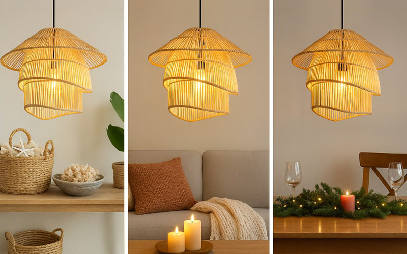 Seasonal & Occasion Styling With Bamboo Pendant Lights