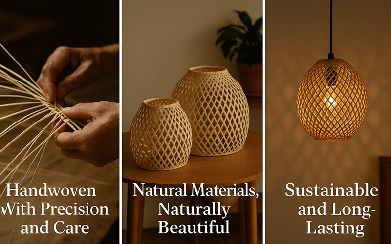 The Craftsmanship Behind Handwoven Rattan Lights