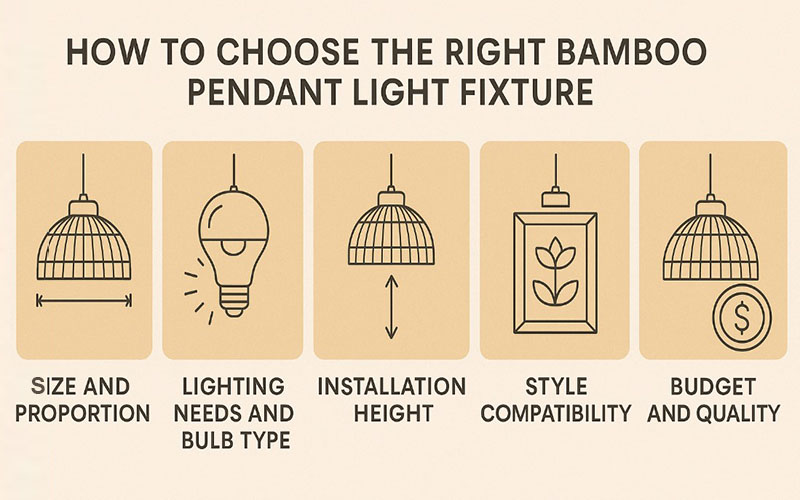 Tip To Choose The Right Bamboo Pendant Light Fixture