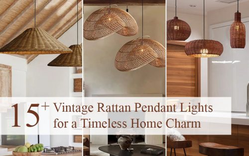 Vintage Rattan Pendant Lights