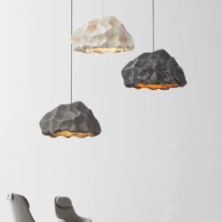 Wabi Sabi Pendant Lampshade Rock Hanging Lamp