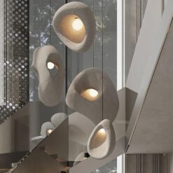 Wabi-Sabi Pendant Light Shade, Hanging Lampshade Kitchen Dining Room
