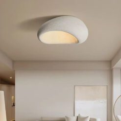 Wabi sabi lampshade ceiling light fixture