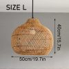 Wicker Rattan Pendant Light, Rattan Lampshade Hanging Kitchen Island