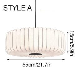 fabrick lampshade, silk pendant light fixture style
