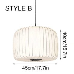 fabrick lampshade, silk pendant light fixture style