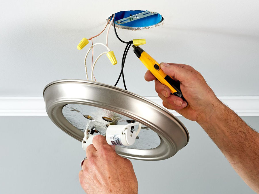 how to hang a ceiling light