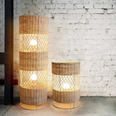 Discover the allure of rattan floor lamps