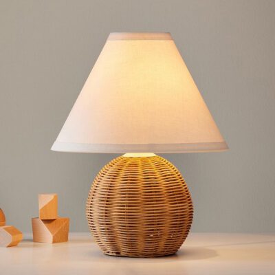 Our rattan table lamp design is both beautiful and sustainable