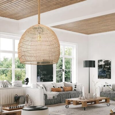 Rattan Pendant Light Sustainable and Eco Friendly