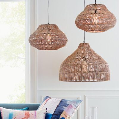 Rope Hanging Light Made Warm and Inviting Ambiance