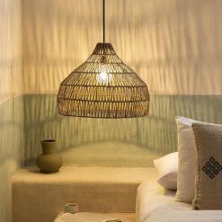 paper rope pendant light, rope lampshade chandelier