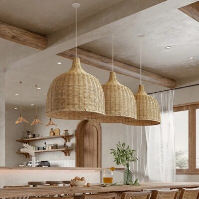 Assess your lighting needs when selecting a rattan pendant light.