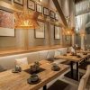 wood pendant light, wood lampshade lighting