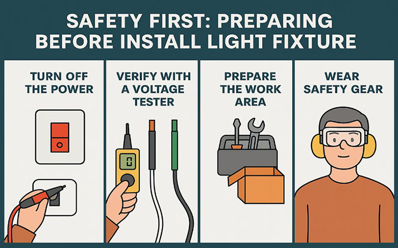 Top Safety Tips To Prepare Before Light Fixture Installation