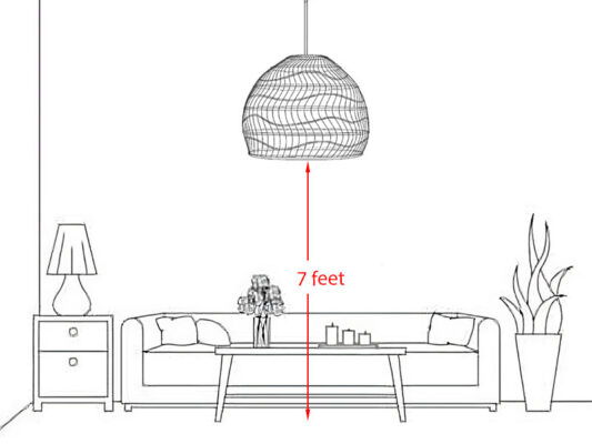 Living Room Pendant Light Height