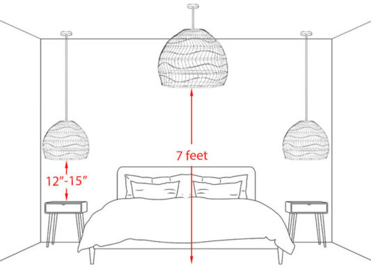 Pendant Light Height Bedroom