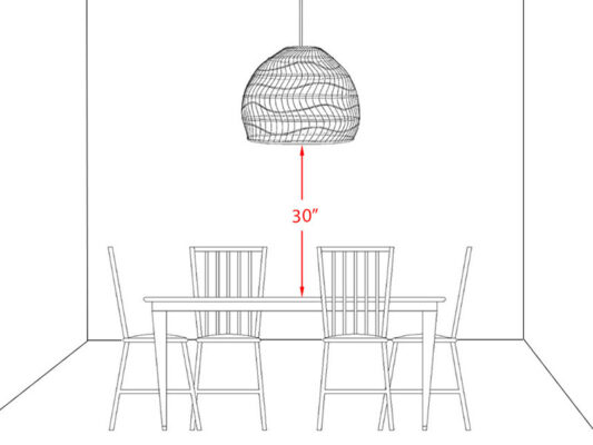 Pendant Light Over Dining Table Height