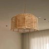 Paper Rope Pendant Light Wicker Wabi Sabi Lampshade