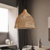 Paper Rope Pendant Light Wicker Wabi Sabi Lampshade