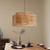 Paper Rope Pendant Light Wicker Wabi Sabi Lampshade