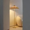 Cone Floor Lamp Wicker Rattan Light Sofa Living Room Bedroom