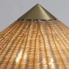 Cone Floor Lamp Wicker Rattan Light Sofa Living Room Bedroom