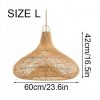 Garlic Shape Rattan Pendant Light Wicker Light Fixtures
