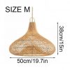 Garlic Shape Rattan Pendant Light Wicker Light Fixtures
