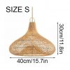 Garlic Shape Rattan Pendant Light Wicker Light Fixtures