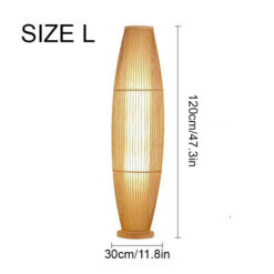 Handmade Bamboo Floor Lamp Living Room Bed Tea Room L