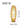 Handmade Bamboo Floor Lamp Living Room Bed Tea Room Size M