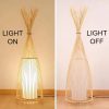 Hut Shape Bamboo Standing Lamp Living Room Tea Room (1)